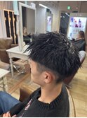 フェード風スパイラルパーマ