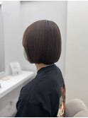 丸みのある切りっぱなしボブ♪