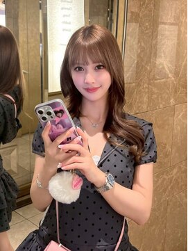 ノク(nok) イメチェンピンクベージュ前髪