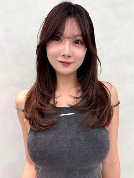 アッシュ 茗荷谷店(Ash) 韓国風レイヤー×艶ショコラブラウン
