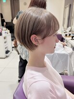 ハピネス 河原町店(Happiness)&nbsp;コンパクトショート　ベージュカラー　京都美容室　進詩織