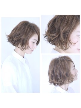 エトネ ヘアーサロン 仙台駅前(eTONe hair salon) 【eTONe】ボブパーマふわっとナチュラルカール