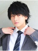 好感度アップ 簡単1分スタイリング ビジネスマン スーツ