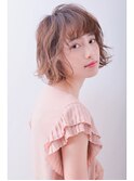 エアリーカールの小顔ボブ