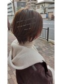 【JILI.TA京都】大人可愛い♪ひし形小顔丸み暗髪ショートボブ