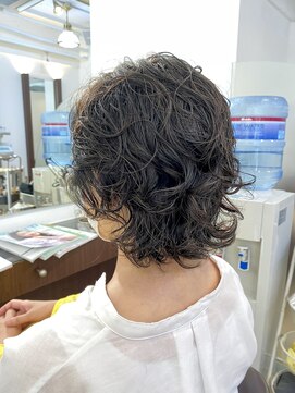 ヘアアーク(HAIR arc) ウルフパーマスタイル#奏の杜#本八幡#ボブルフ#ナチュラルカール