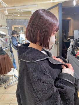 キャンバス バイ ネオリーブ 横浜西口(Canvas by neo.) 艶ボブ ミニボブ まとまる骨格ボブ 【sk】