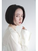 つるんとまとまる黒髪ボブ　髪質改善シャンプー