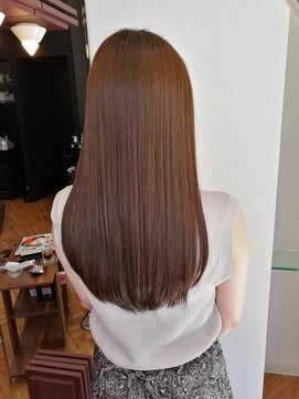 オラ ボーテ(Aura Beaute) オフィス重めロングオリーブベージュ