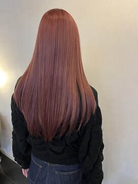ビジュー(bijou) コーラルピンク × さら艶トリートメント