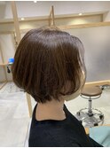 前髪無し/大人ショートボブ