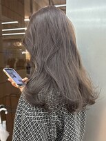 パークレーン アイス イヴェン(park lane ICI yeven)&nbsp;ブリーチなし　透明感グレージュ　暗染め履歴有り/momoka