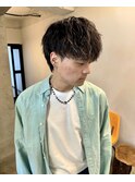 【石鉢洋太】スパイラルパーマ/ハイライト/メンズカット