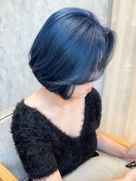 チュチュ(chuchu)&nbsp;ブルーブラック/ブルー/韓国ボブ/韓国風