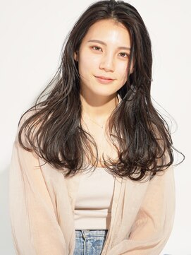 トレヘアー 京都 烏丸(tRe hair) 大人ニュアンスカール　チェリーブラウン