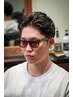 メンズカット＋オールバックパーマ￥12500#那須塩原#大田原#メンズパーマ#眉毛