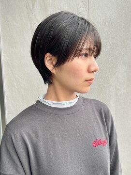 トップヘアーテラス(TOPHAIR TERRACE) 丸みショート×艶感黒髪