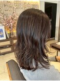 透明感ゆるやかウェーブ/アッシュブラウン