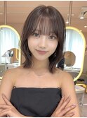 結べるボブ×韓国風くびれ巻き×透け感マロンベージュ