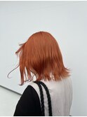 トレンドカラーアプリコットオレンジ/外国人風カラー