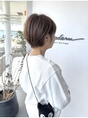 丸みショートボブ丸みボブショートヘア20代30代40代大人可愛い