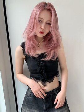 ユーフォリア 銀座(Euphoria) ピンク/ハイトーン/ブリーチ/レイヤーカット/ダブルカラー