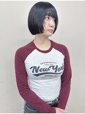 ＊リップラインボブミニボブ切りっぱなしボブぱっつんボブディ
