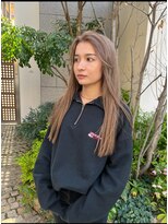 ヘルブラウ ヘアーデザイン(hellblau hair design)&nbsp;透明感ベージュカラー