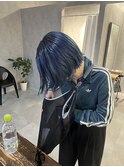 ブルーカラー　ブリーチ必須カラー