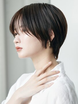 ソワネ 表参道(soigne) 表参道白髪ぼかしウルフショートボブベージュアッシュグレージュ