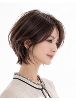ヘアー リラックス 風香(HAIR RELAX) 【50代60代】前下がりショートボブ/ベージュブラウン/白髪染め