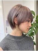 原宿韓国顔まわりミルクティーグレージュミルクティーショート