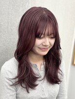 シベルバレー 横浜(sibell)&nbsp;セミロングレイヤーカット顔周りレイヤーウルフハッシュカット