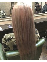 グラス 春吉1号店(glass)&nbsp;ピンクハイライト×グレージュカラー