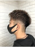 サイドパート 刈り上げ高め