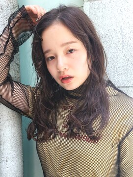 アイティー バイ アルバム 中野店(IT by ALBUM) ゆるウェーブ_くびれヘアビタミンカラーメルティカラー_28601