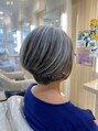 アッシュ 南町田グランベリーパーク店(Ash)&nbsp;グレーヘアーがもっと素敵にみえるショートボブです！