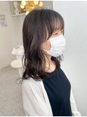 ミディアムパーマ_大人カジュアル