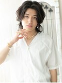 ≪mod's men≫かき上げバングのエアリー脱力系ミディA