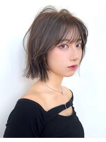 アフロートリノ(AFLOAT Leino)&nbsp;【修】20代30代40代◎透明感カラー×韓国切りぱなしボブ