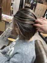 ラフ(LAFF)&nbsp;#黒髪#ボブルフ#ネビージュ#小顔#ワンレン