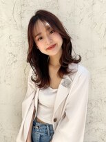 ロンド ストラーダ 心斎橋(Lond strada)&nbsp;韓国前髪顔周りロング×デザインカラー[心斎橋/髪質改善]