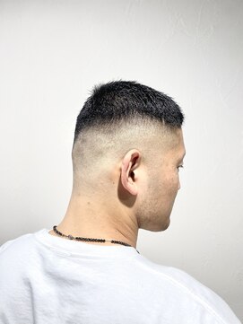 レンゲン(LENGEN) 束感刈り上げビジネス七三ツーブロックアップバング1026