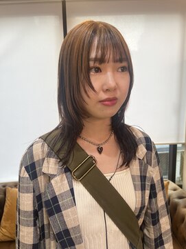 デート 下北沢(DATE) アンブレラカラー＋ウルフカット