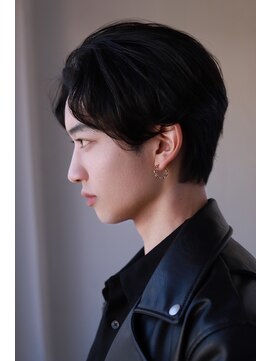 ソイクフ 四条大宮店(SOY-KUFU) 【soy-kufu】MEN'S HAIR束感アッシュブラックマッシュパーマ