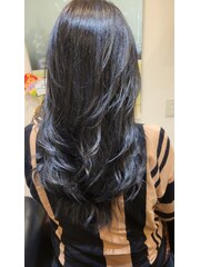 ゆるふわウェーブ艶髪ロング　髪質改善カラー #16