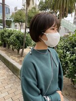 イナズマヘアー(INAZUMA HAIR)&nbsp;ミニボブ×グレージュ