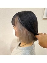 美容室 フォーリア Foglia 【Foglia坪来】インナーカラー ブラック×シルバー