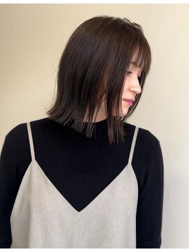 ビビグランジュテ(BiBi) 高知 南国市 BiBi glandjete 小顔レイヤーカットミディ 外ハネ