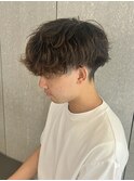 メンズナチュラルマッシュクリームパーマ波巻きスパイラルパーマ